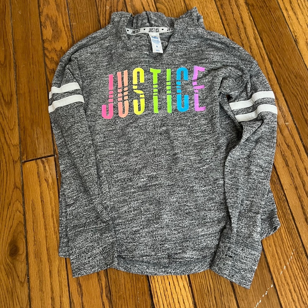 Girls Justice hoodie size 6